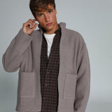 Wool Flow Jacket Light Brown