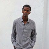 Square Shirt Grey & Orange