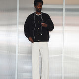 Corduroy Wide Comfy Pants White