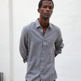 Square Shirt Grey & Orange