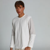 Trendy Contrast T-Shirt White & Grey