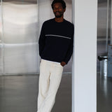 Corduroy Wide Comfy Pants White