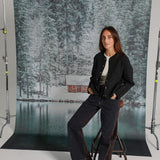 Wool Coat Buttons Dark Grey