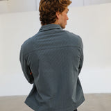 Square Modern Jacket Blue