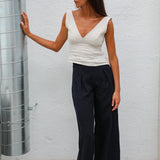 Linen Pants Navy