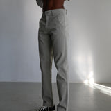Button Comfy Pants Green