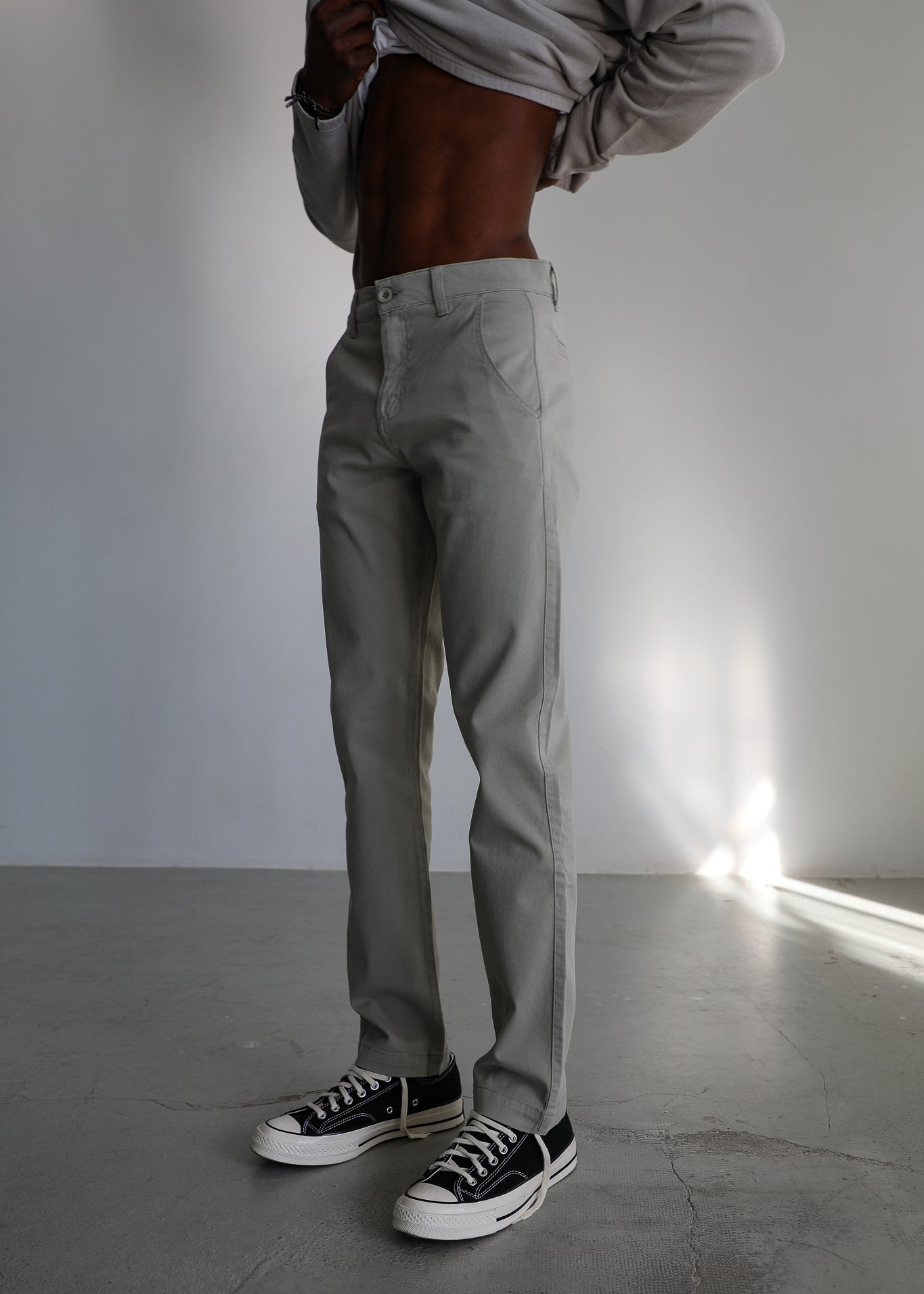 Button Comfy Pants Green