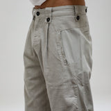 Modern Pleated Linen Pants Beige