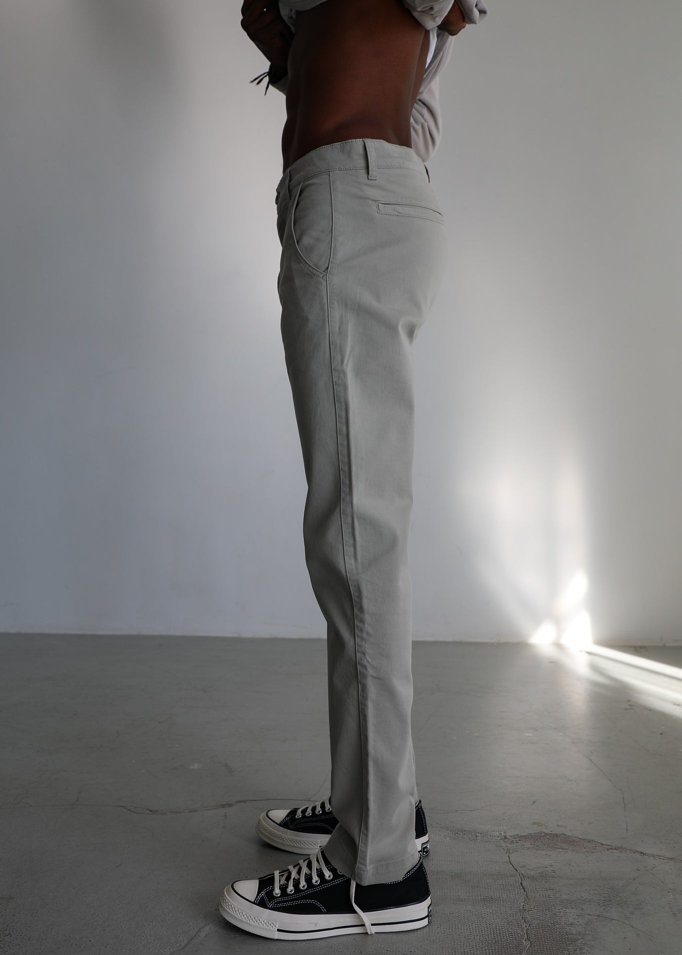 Button Comfy Pants Green