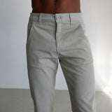 Button Comfy Pants Green