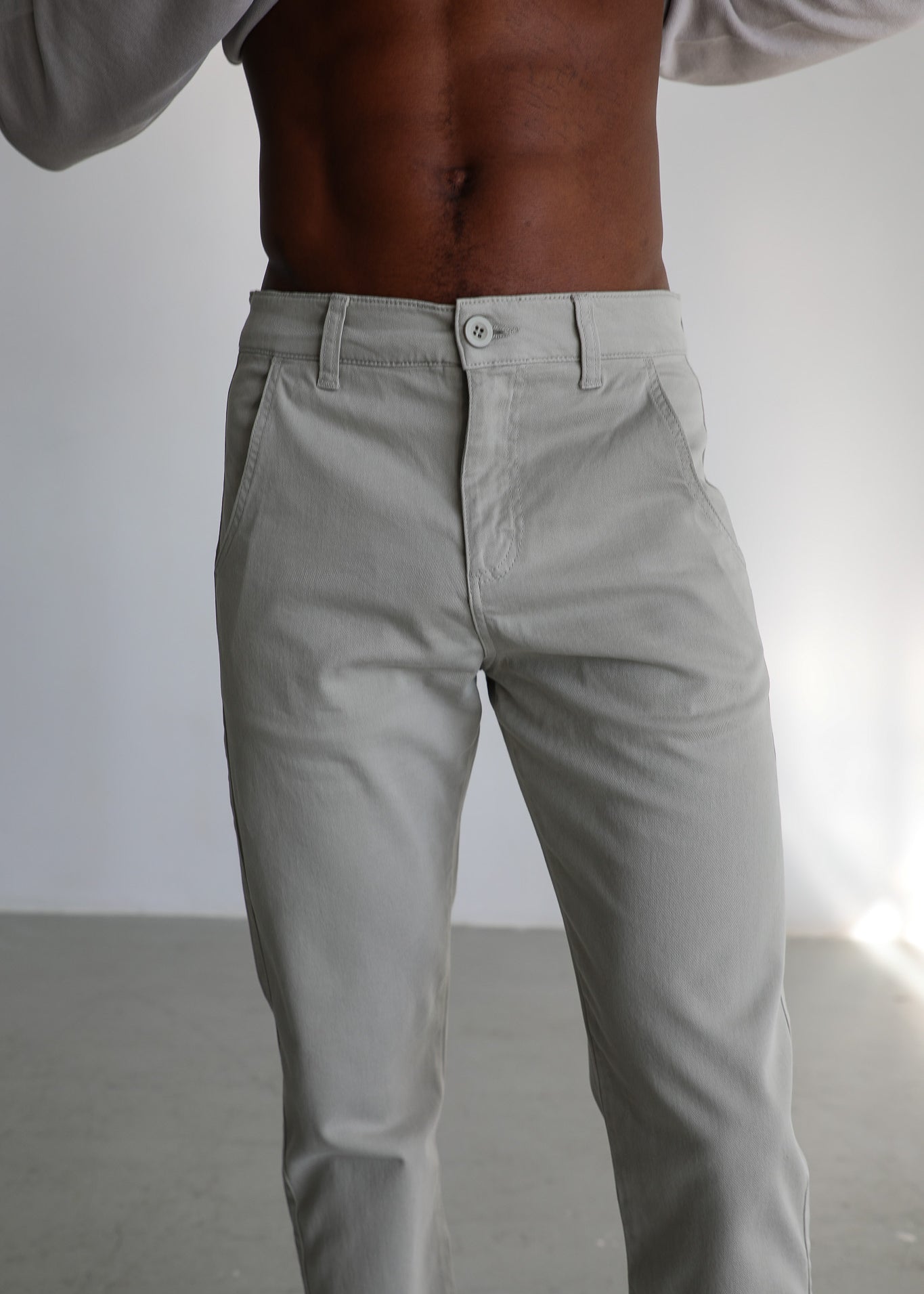 Button Comfy Pants Green