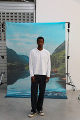 Soft Modern Long Trendy T-Shirt White