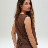 Loop Vest Brown