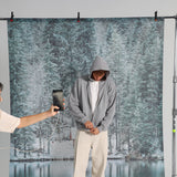 Double Zip Hoodie Light Grey