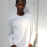 Soft Modern Long Trendy T-Shirt White