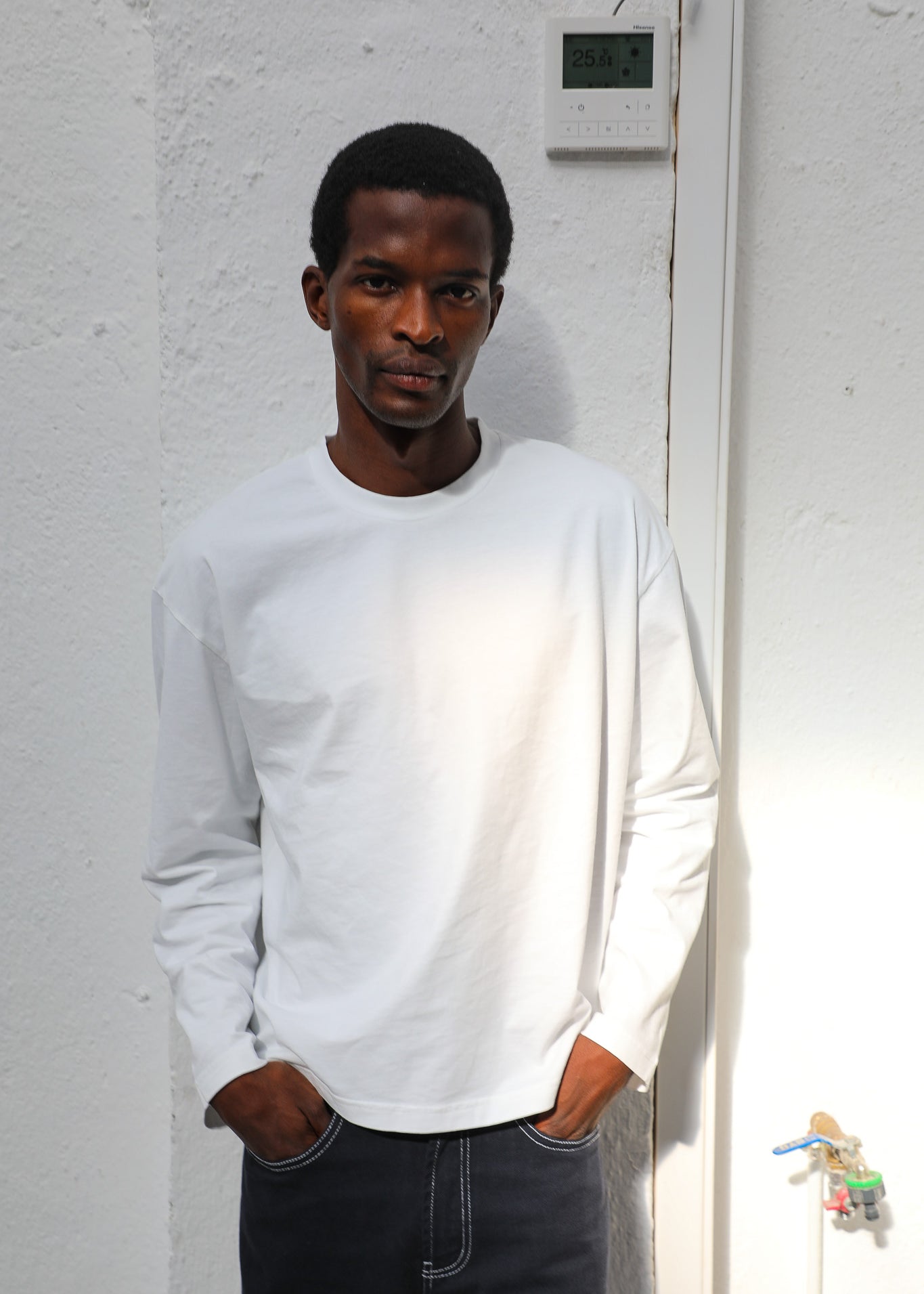 Soft Modern Long Trendy T-Shirt White