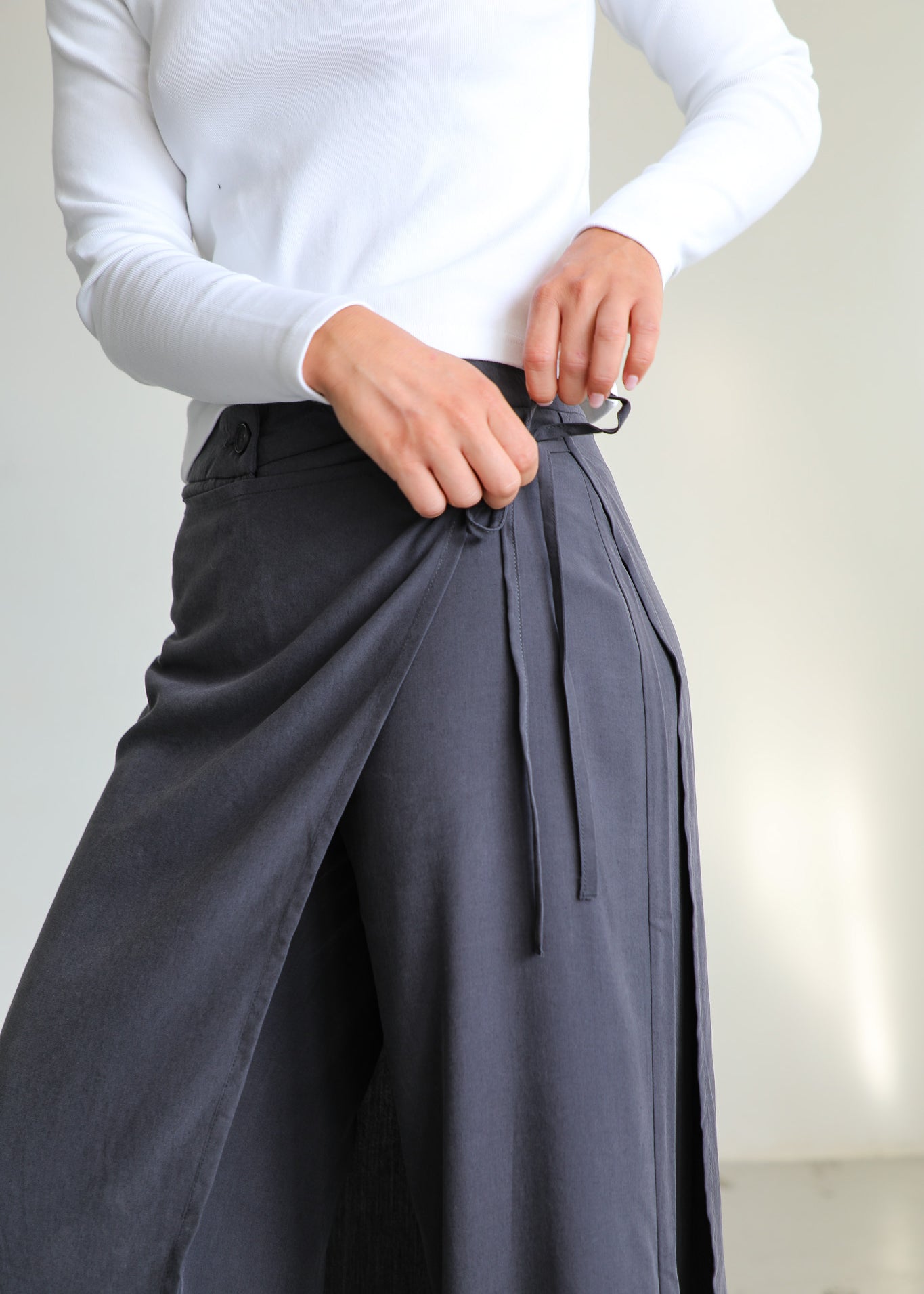 Layered Pants & Skirt Grey