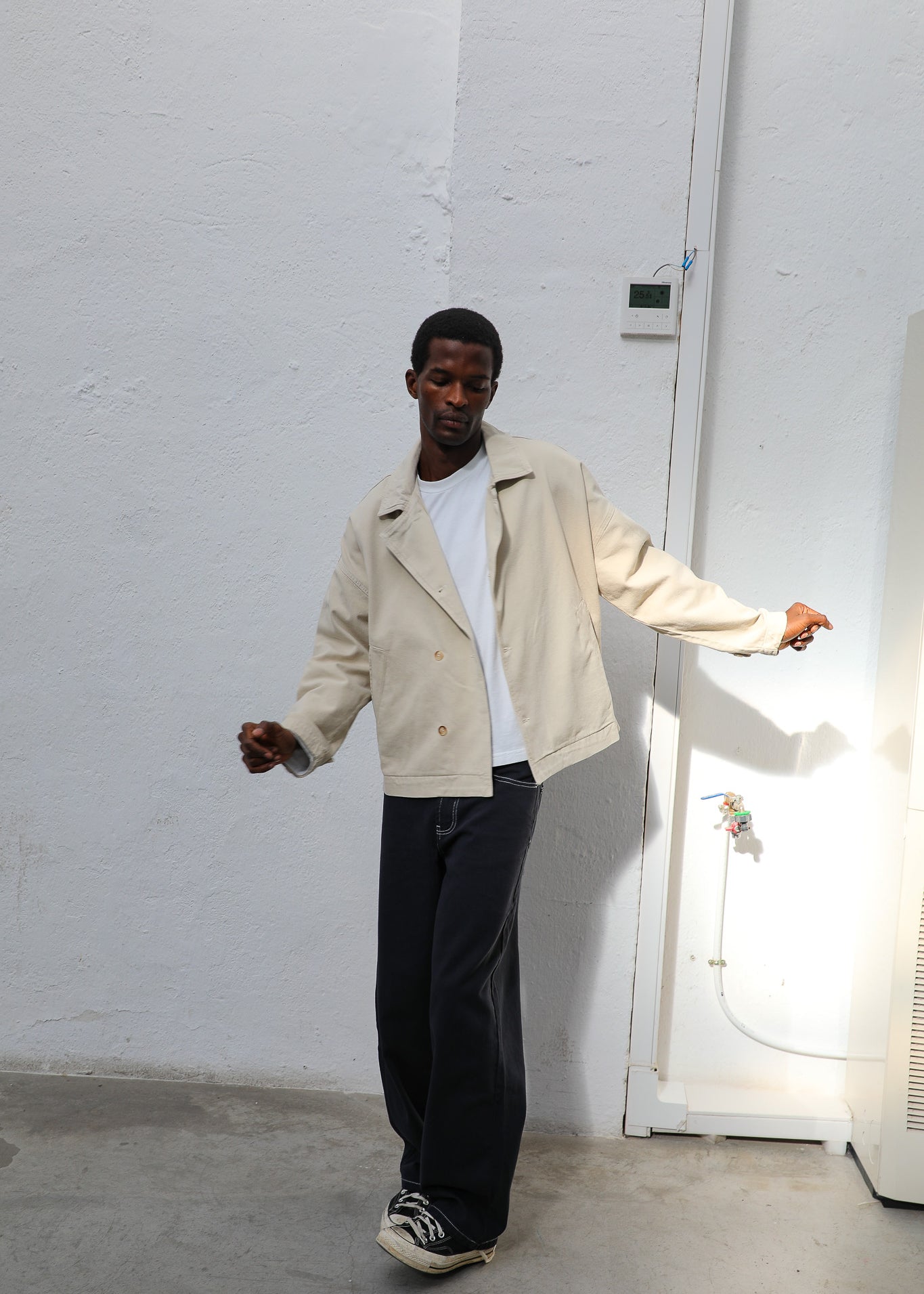 Crossed Jacket Beige