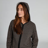 Stripes Knit Sweater Brown & Black