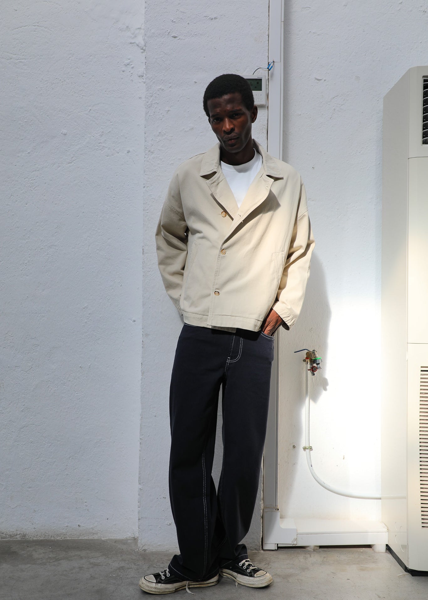 Crossed Jacket Beige