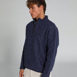 Modern Wool Flow Hoodie Blue