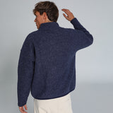 Modern Wool Flow Hoodie Blue