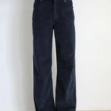 Corduroy Wide Comfy Pants Navy