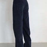 Corduroy Wide Comfy Pants Navy