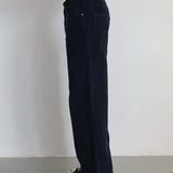 Corduroy Wide Comfy Pants Navy