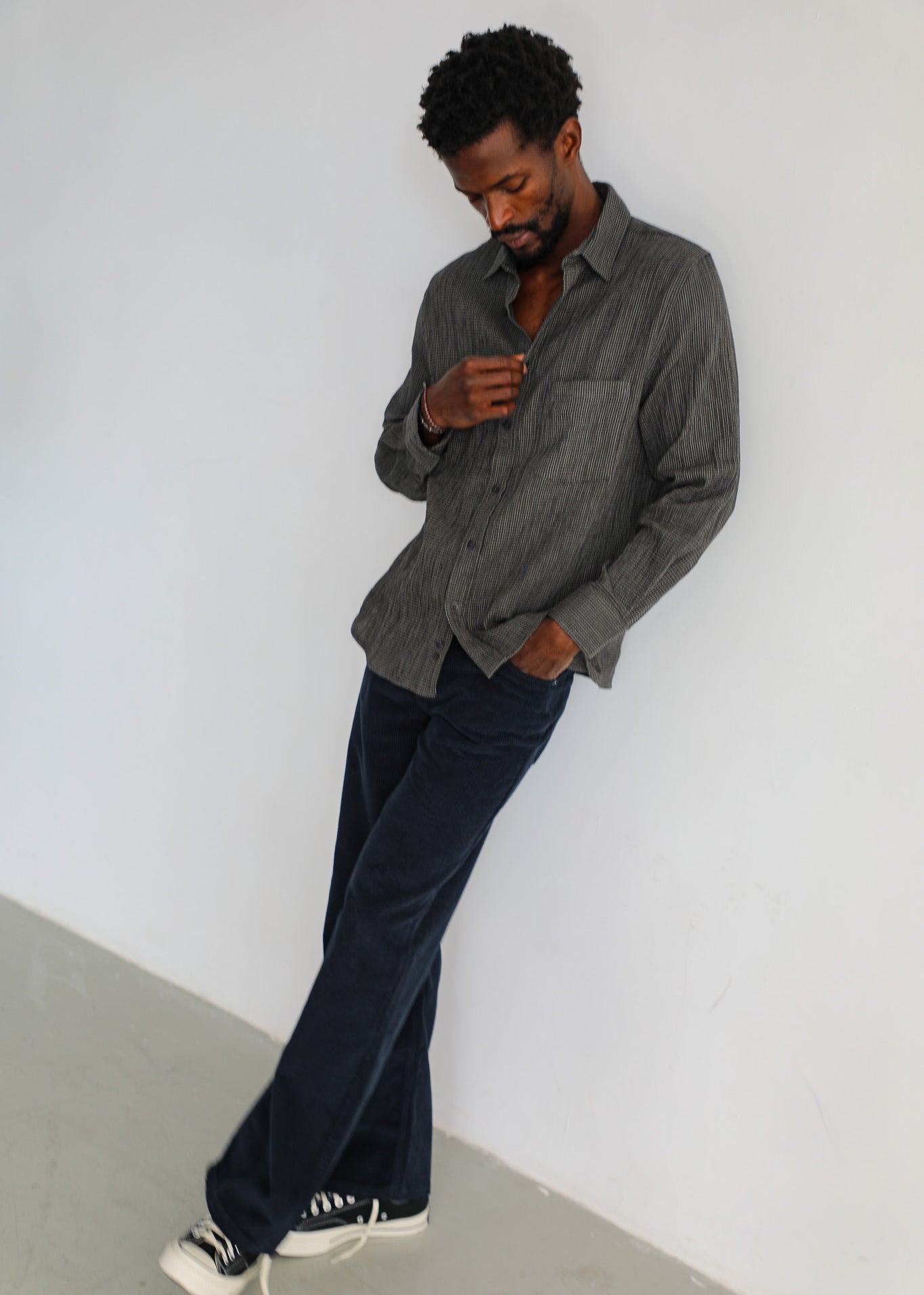 Square Shirt Dark Grey