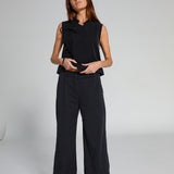 Tencel Pleated Pants Dark Navy