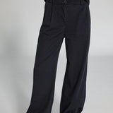 Tencel Pleated Pants Dark Navy