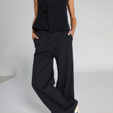 Tencel Pleated Pants Dark Navy