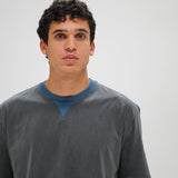 Double Tone Trendy T-Shirt Black & Petrol