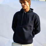 Wool Hoodie Dark Navy