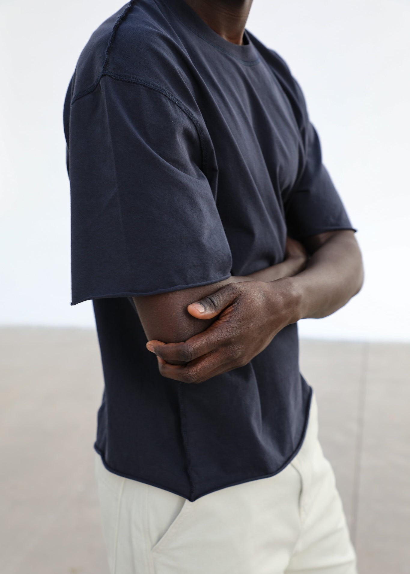 Modern Inverted T-Shirt Navy