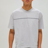 Trendy Grey Embroidered Detail T-Shirt