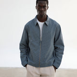 Square Modern Jacket Blue