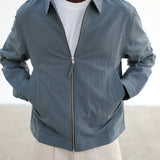 Square Modern Jacket Blue