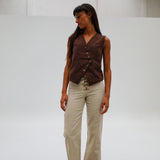 Loop Vest Brown