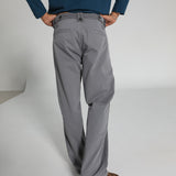 Corduroy Modern Comfy Pleated Pants Dark Grey