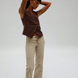 Loop Vest Brown