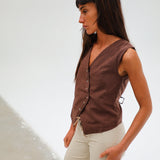 Loop Vest Brown