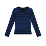 Stripes Long T-Shirt Blue
