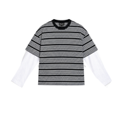 Stripes Contrast Trendy T-Shirt Blue & White