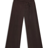 Lace Cupro Pants Brown