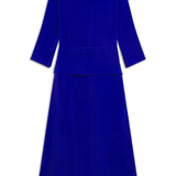 Maxi Cupro Dress Blue