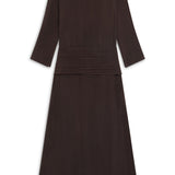 Maxi Cupro Dress Brown