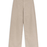 Low Waist Linen Pants Taupe