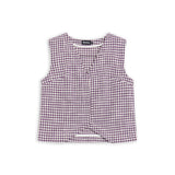 Vichy Vest Purple & White